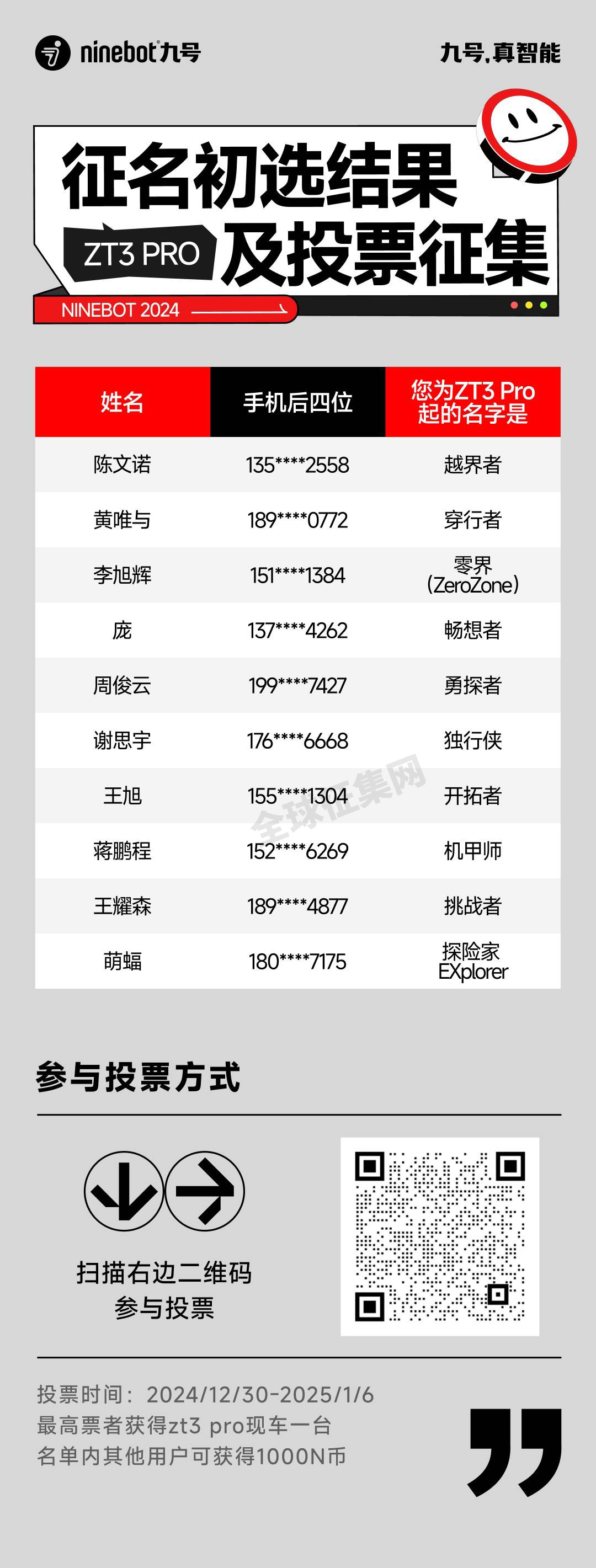 ZT3 PRO征名初选结果及投票征集.0图片